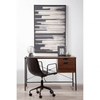 Hawthorn Dark Walnut Veneer Desk With Drawers