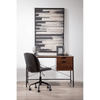 Hawthorn Dark Walnut Veneer Desk With Drawers