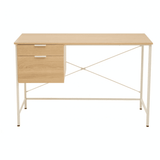 Hawthorn Natural Oak Veneer Desk With Drawers
