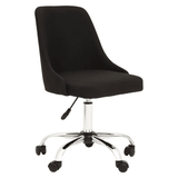 Metro Black And Chrome Home Office Chair