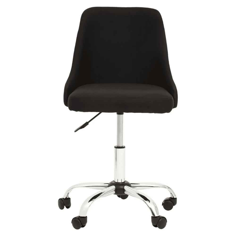 Metro Black And Chrome Home Office Chair