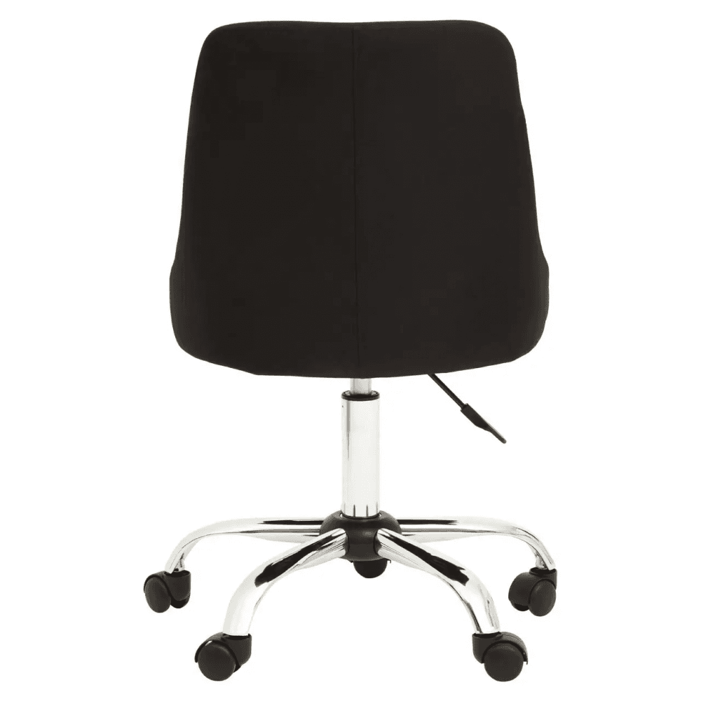 Metro Black And Chrome Home Office Chair
