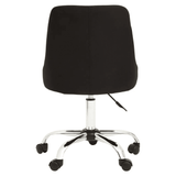 Metro Black And Chrome Home Office Chair
