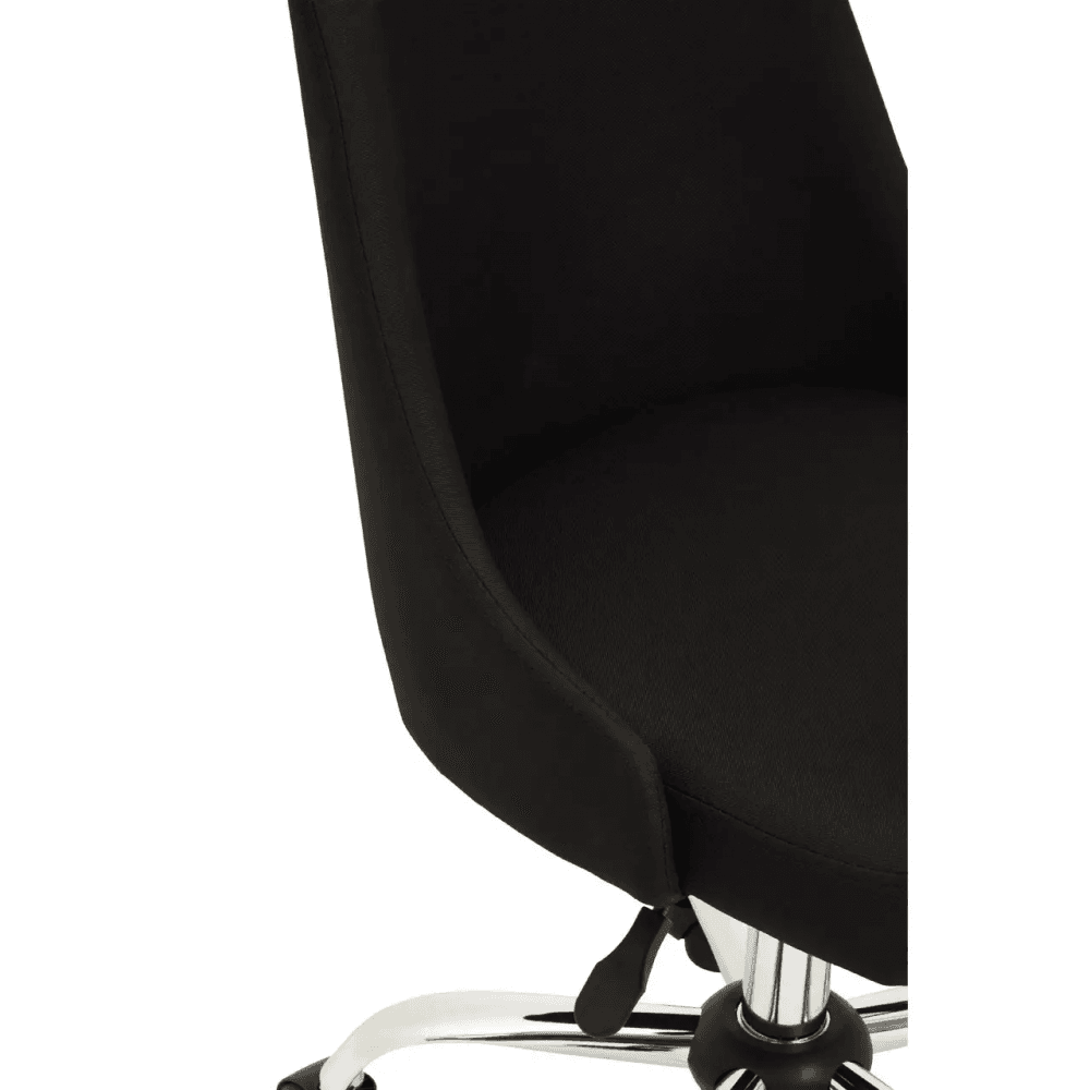Metro Black And Chrome Home Office Chair