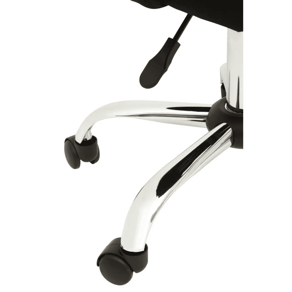 Metro Black And Chrome Home Office Chair