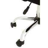 Metro Black And Chrome Home Office Chair