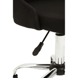 Metro Black And Chrome Home Office Chair