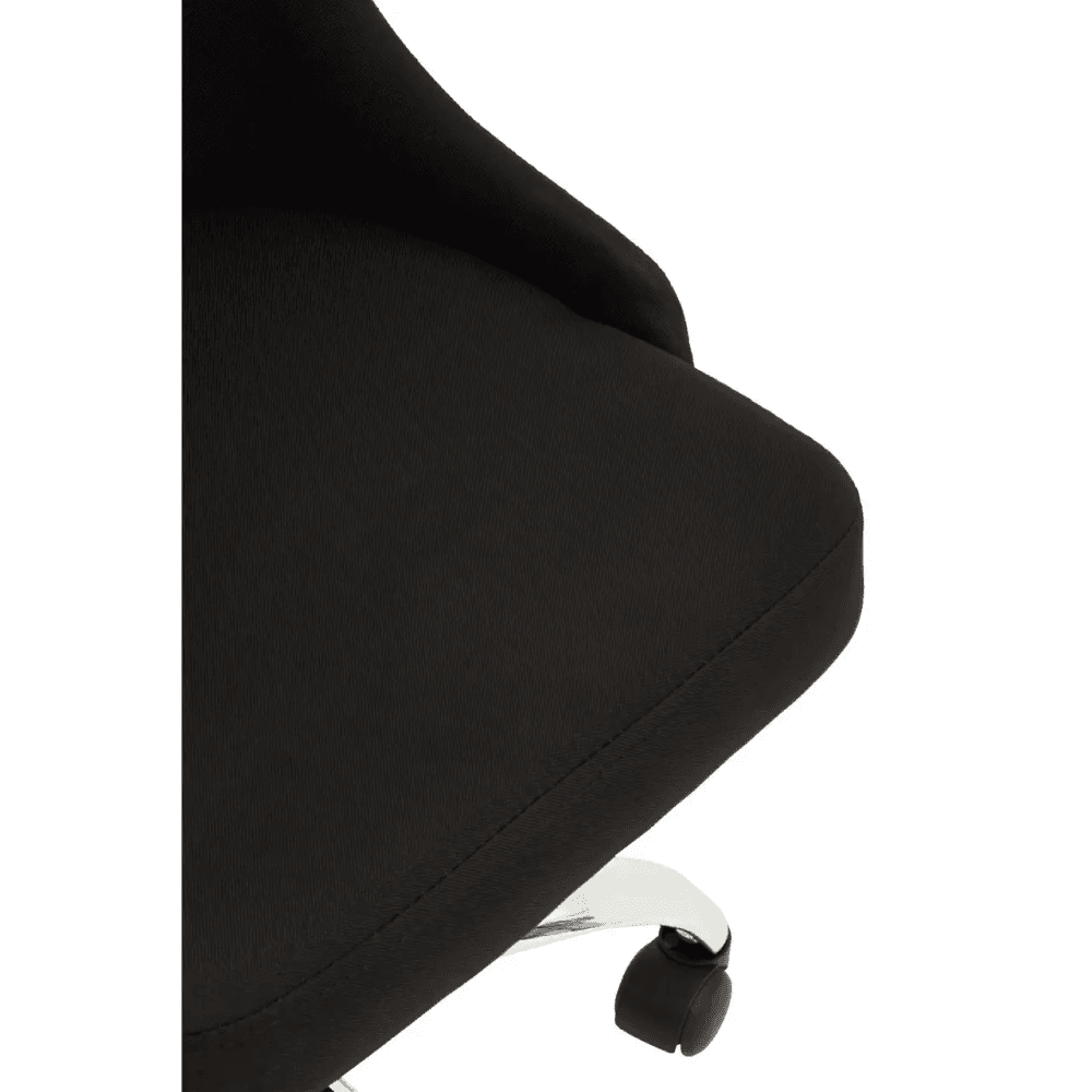 Metro Black And Chrome Home Office Chair