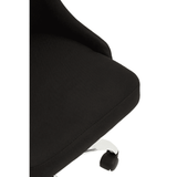 Metro Black And Chrome Home Office Chair