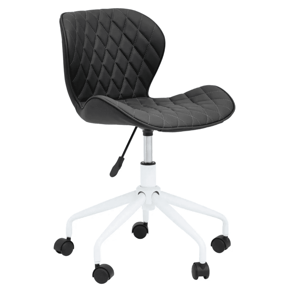 Metro Black And White Home Office Chair