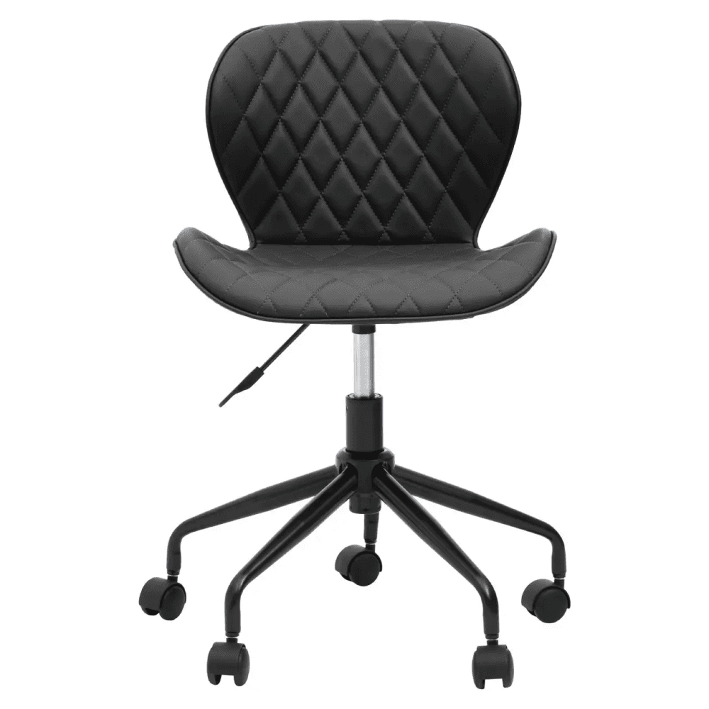 Metro Black Armless Home Office Chair