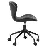 Metro Black Armless Home Office Chair