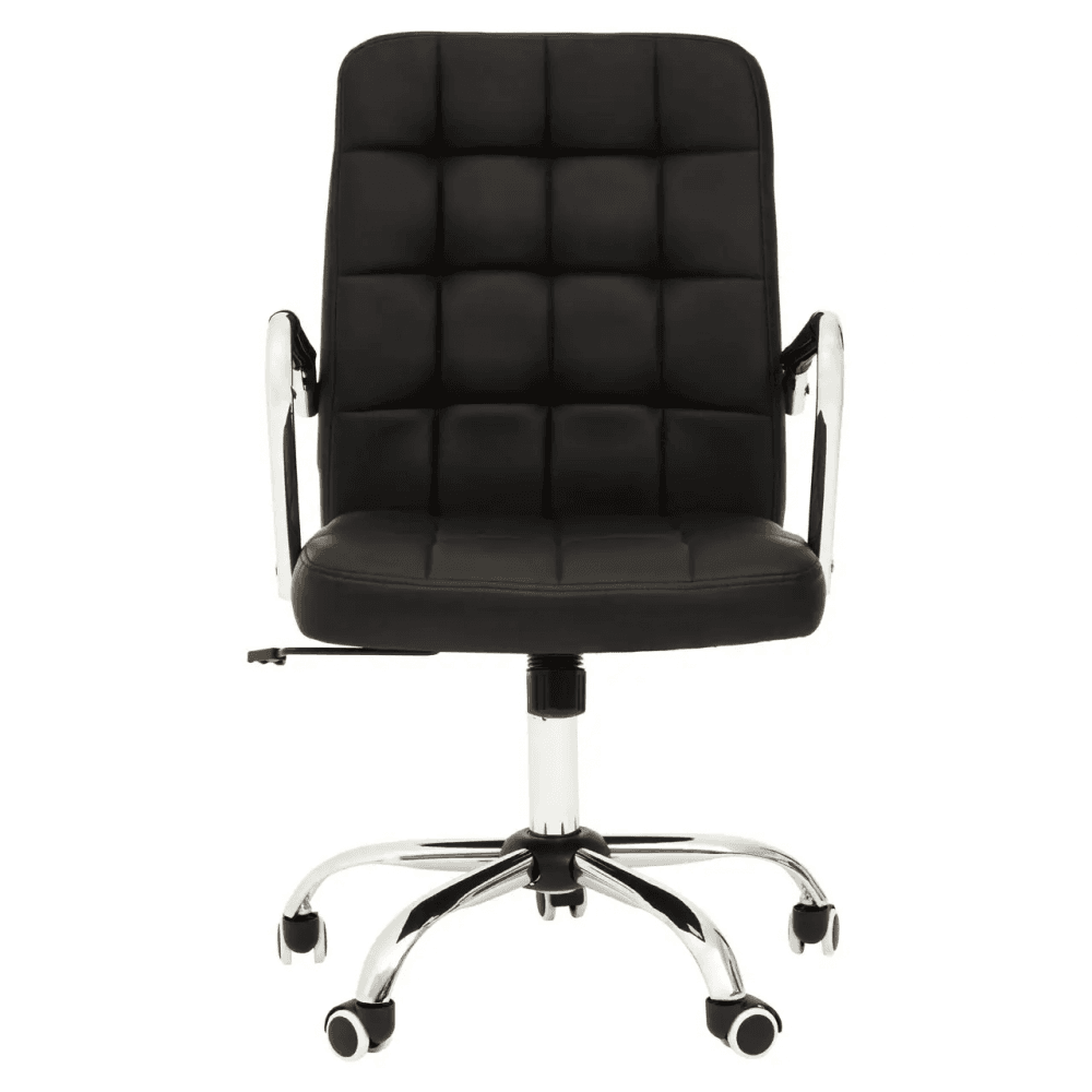 Metro Black Tufted Home Office Chair