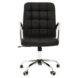 Metro Black Tufted Home Office Chair