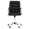 Metro Black Tufted Home Office Chair