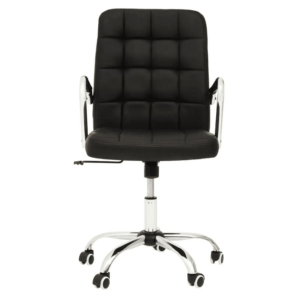Metro Black Tufted Home Office Chair