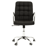 Metro Black Tufted Home Office Chair
