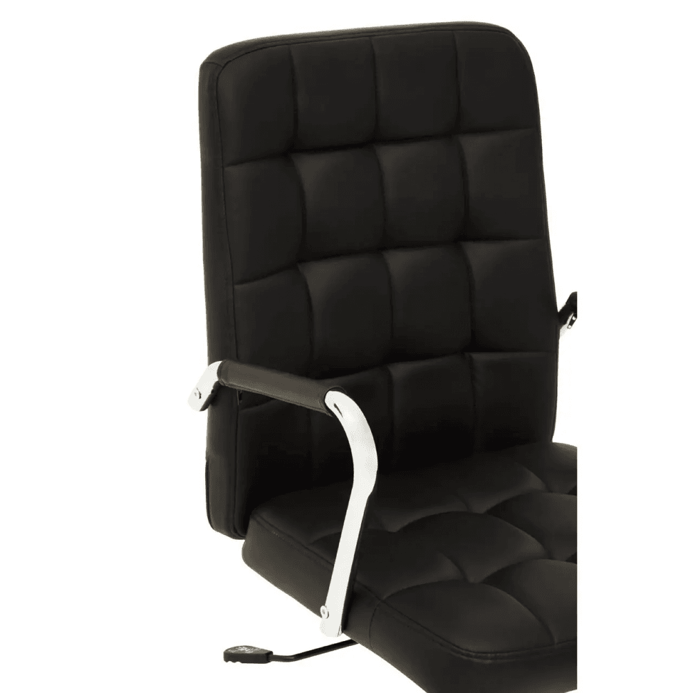 Metro Black Tufted Home Office Chair