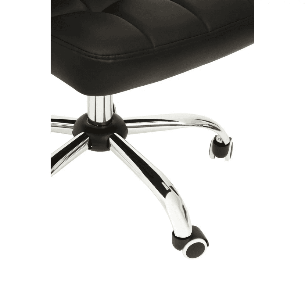 Metro Black Tufted Home Office Chair