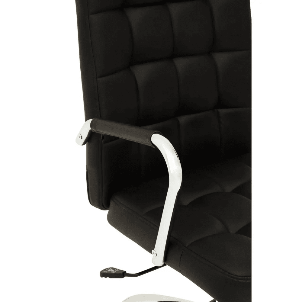 Metro Black Tufted Home Office Chair