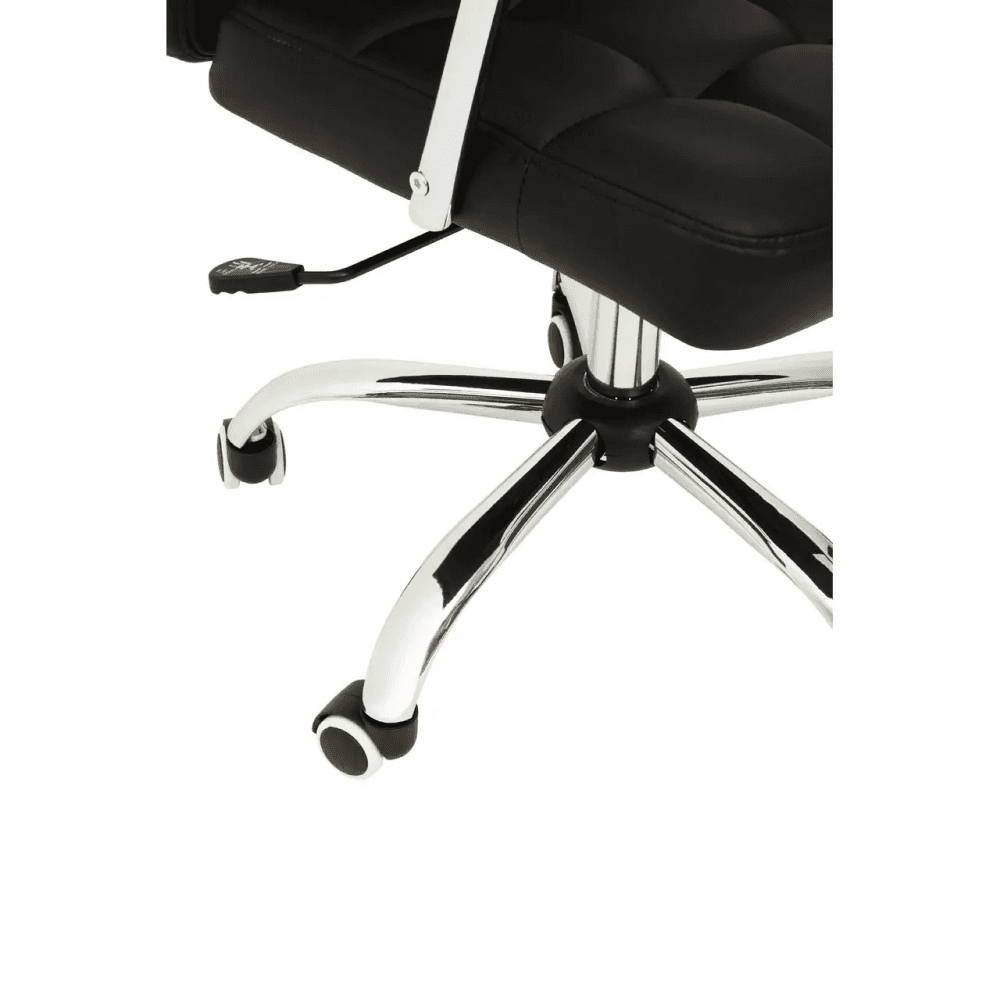 Metro Black Tufted Home Office Chair