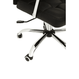 Metro Black Tufted Home Office Chair