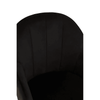 Metro Black Velvet And Gold Base Home Office Chair