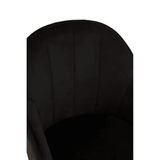 Metro Black Velvet And Gold Base Home Office Chair