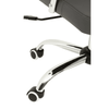 Metro Grey Leather Effect And Chrome Home Office Chair