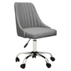 Metro Grey Leather Effect Home Office Chair