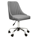 Metro Grey Leather Effect Home Office Chair