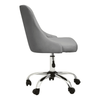 Metro Grey Leather Effect Home Office Chair