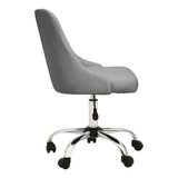 Metro Grey Leather Effect Home Office Chair
