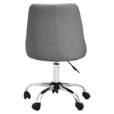 Metro Grey Leather Effect Home Office Chair