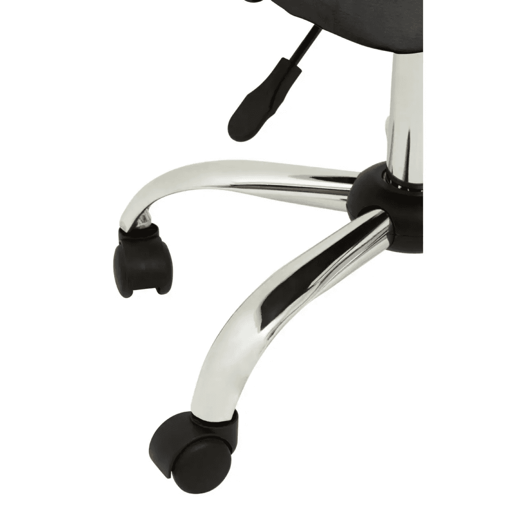 Metro Grey Leather Effect Home Office Chair