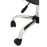 Metro Grey Leather Effect Home Office Chair