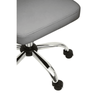 Metro Grey Leather Effect Home Office Chair