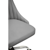 Metro Grey Leather Effect Home Office Chair
