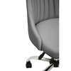 Metro Grey Leather Effect Home Office Chair