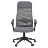 Metro Grey Mesh And Fabric Home Office Chair