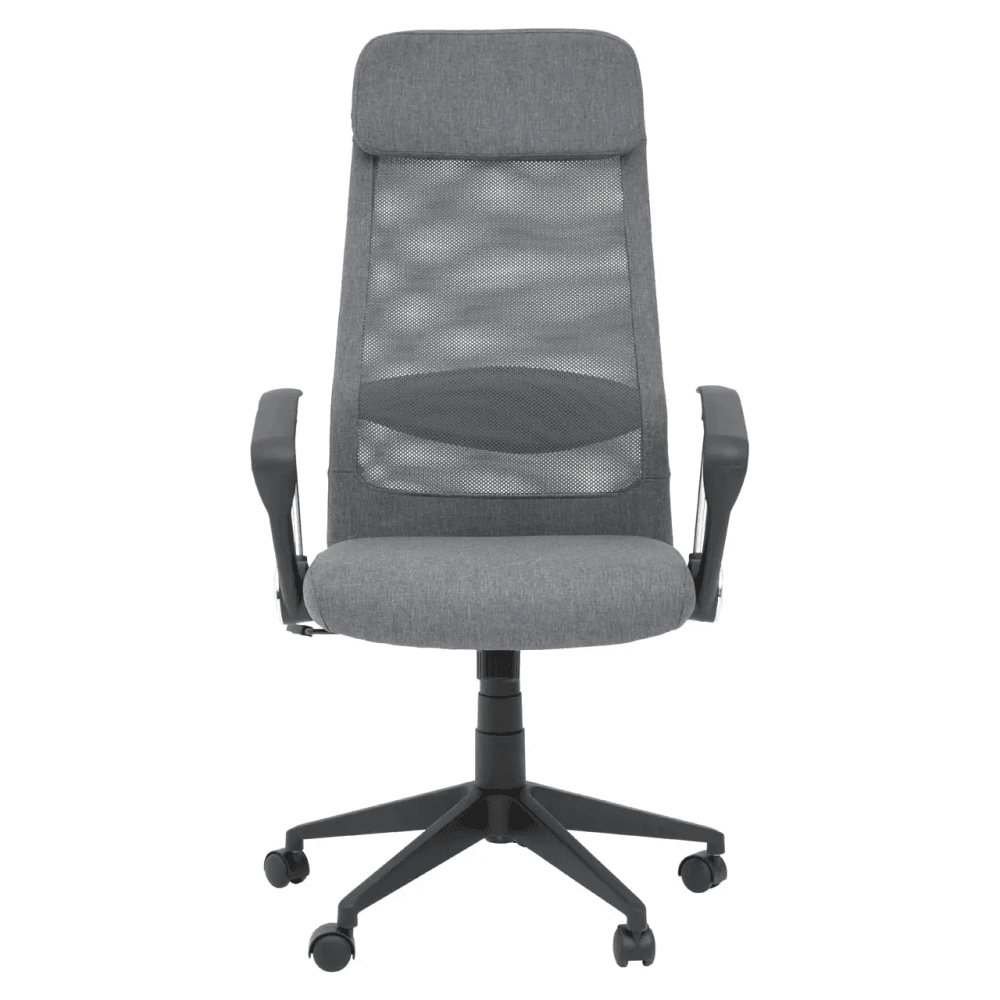 Metro Grey Mesh And Fabric Home Office Chair