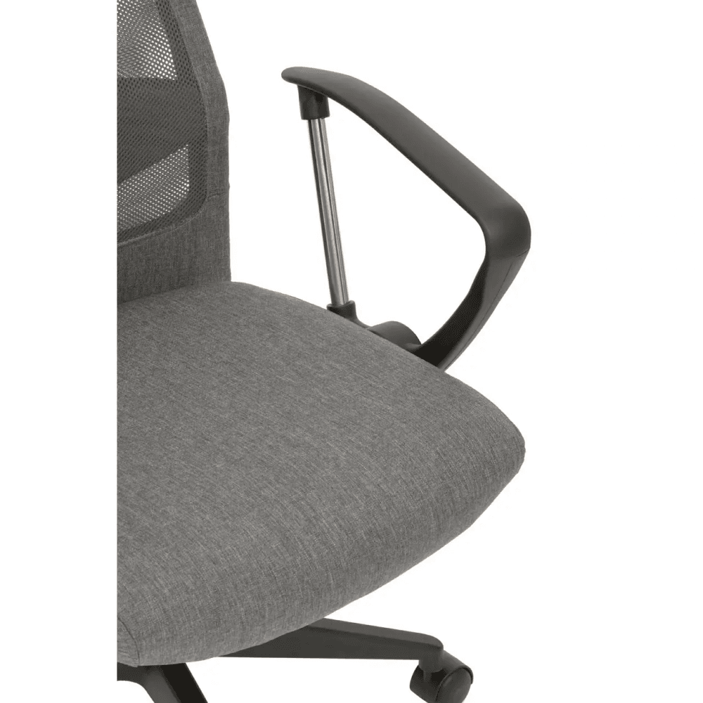 Metro Grey Mesh And Fabric Home Office Chair