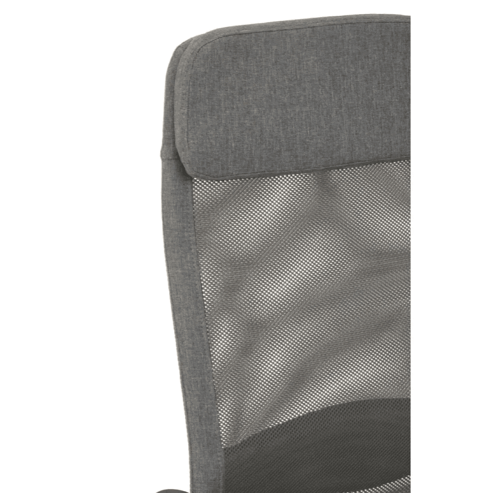 Metro Grey Mesh And Fabric Home Office Chair