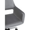 Metro Grey Velvet And Chrome Base Home Office Chair
