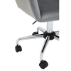Metro Grey Velvet And Chrome Base Home Office Chair