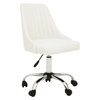 Metro Off White Leather Effect Home Office Chair