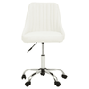 Metro Off White Leather Effect Home Office Chair