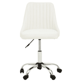 Metro Off White Leather Effect Home Office Chair