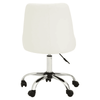 Metro Off White Leather Effect Home Office Chair