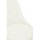 Metro Off White Leather Effect Home Office Chair